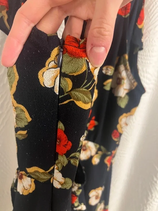 Pilgrim Navy Floral Ruffle Mini Dress - Picture 5 of 8